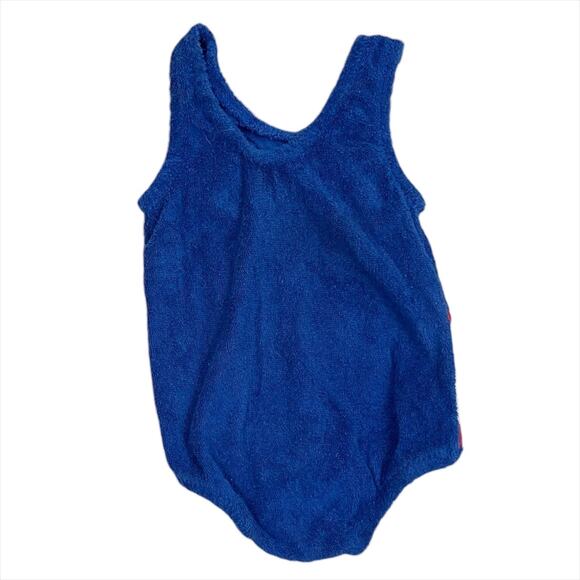 Vintage 1980s Carter's "Heavenly Body" Baby Bathing Suit Size 18 Months Blue - Picture 3 of 4